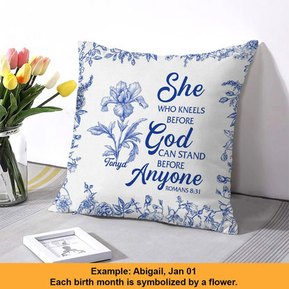 Personalized Christian Pillow with Name & Bible Blessing – Custom Scripture Cushion by CHRISTIANARTBAG