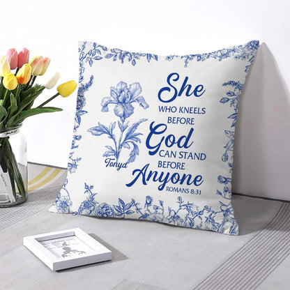Personalized Christian Pillow with Name & Bible Blessing – Custom Scripture Cushion by CHRISTIANARTBAG