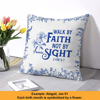 Personalized Christian Pillow with Name & Bible Blessing – Custom Scripture Cushion by CHRISTIANARTBAG