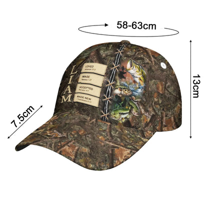 Jesus Made Me a Fisherman – Personalized Christian Cap with Name & Bible Verses