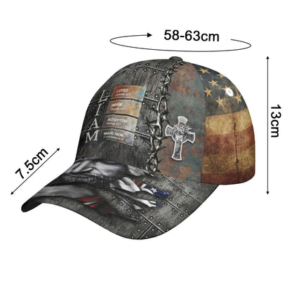 Uncover the sacred meaning of your name – Man Of GOD – Personalized Christian Cap with Name & Bible Verses CAB01150725