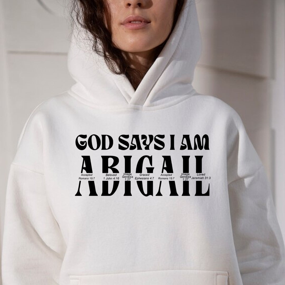 CHRISTIANARTBAG Personalized T-Shirt: Uncover the sacred meaning of your name - GOD Says I Am - Personalized T-Shirt - CAB02100124.