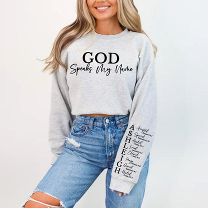 CHRISTIANARTBAG Personalized Sweatshirt : Uncover the sacred meaning of your name - GOD Says I Am - Personalized T-Shirt - CAB01121324