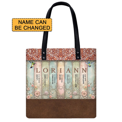 Christianartbag Handbags- Uncover the sacred meaning of your name - Bookmarks Leather Handbag - CABLTB01120624.