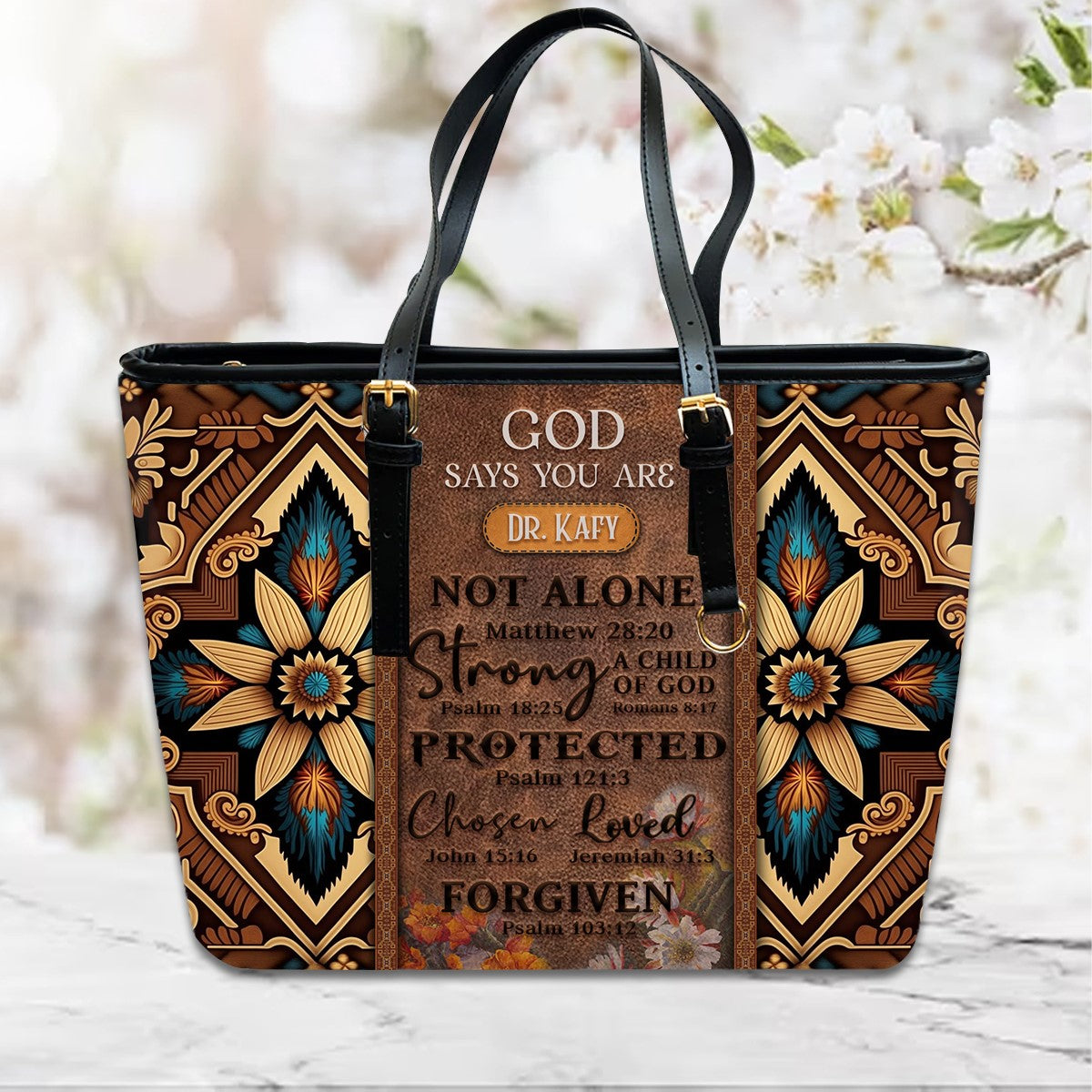Christianartbag Handbags, GOD Says You Are Leather Handbag, Southwest Native American embroidery Handbag, Gifts for Women, CABLTB02101023. - Christian Art Bag