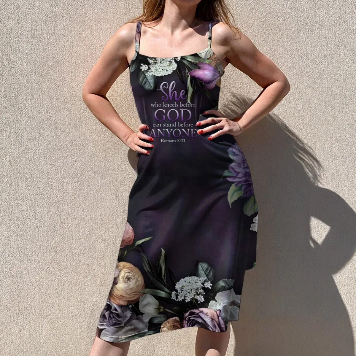 Christian Faith Dress for Women – Bible Verses Floral Print Maxi Dress – Christian Art Bag Christian Faith Dress for Women – Bible Verses Floral Print Maxi Dress – Christian Art Bag