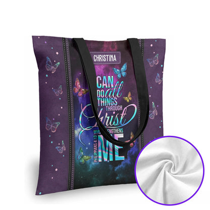 Christianart Designer Handbags, I Can Do All Things Through Christ Philippians 4:13, Personalized Gifts, Gifts for Women, Christmas Gift.