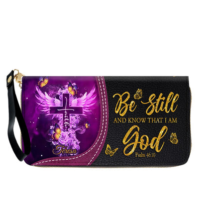 Personalized Christian Leather Handbag by CHRISTIANARTBAG - Custom Bible Verse Cross & Wings Design - Faith-Based Gift for Women CAB0141726
