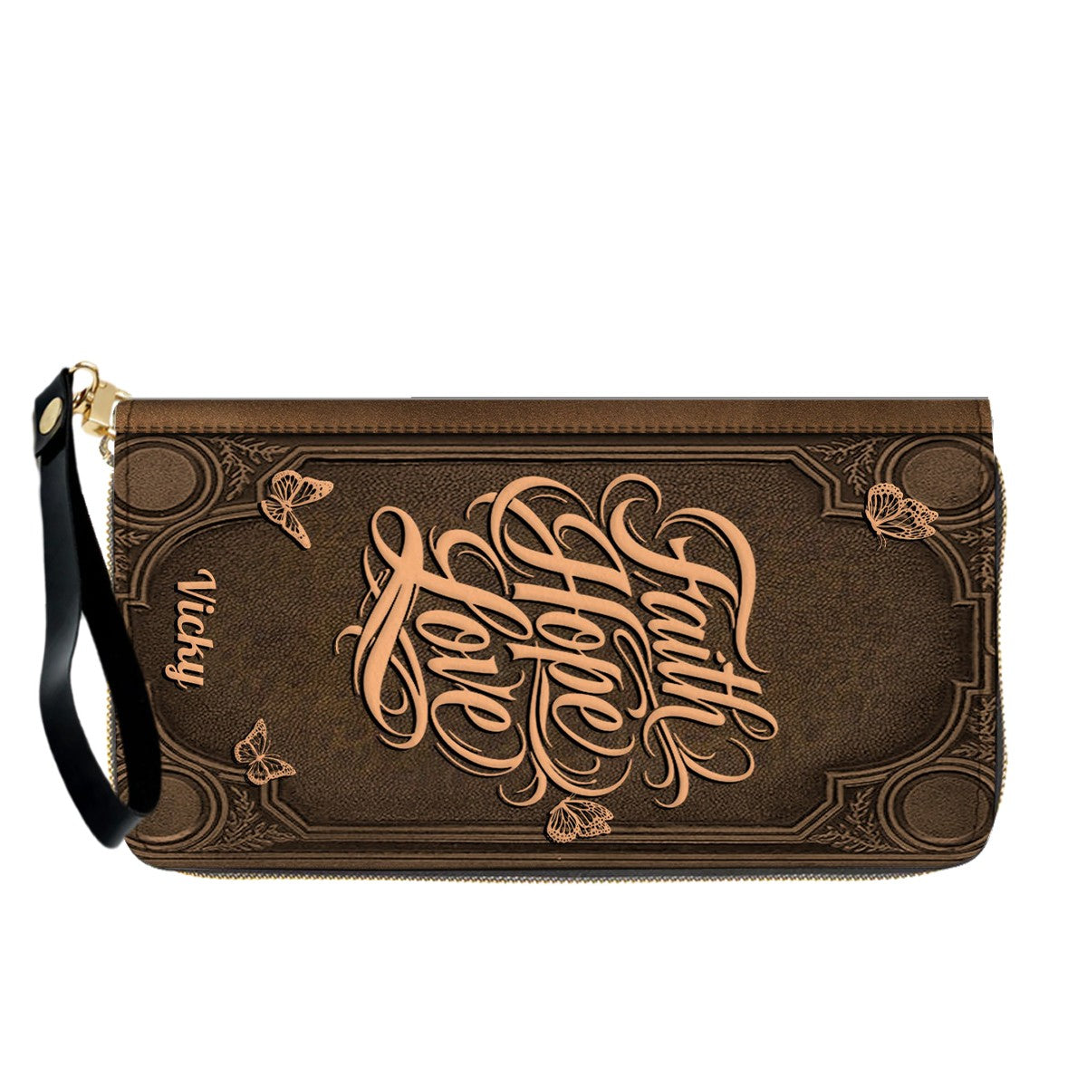 Custom Scripture Leather Tote & Wallet Set | Personalized Faith Gifts by CHRISTIANARTBAG CAB01042026