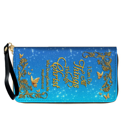 Personalized Christian Leather Handbag Set – Bible Verse Tote Bag & Matching Wallet for Women | Custom Name Gift CAB06030226