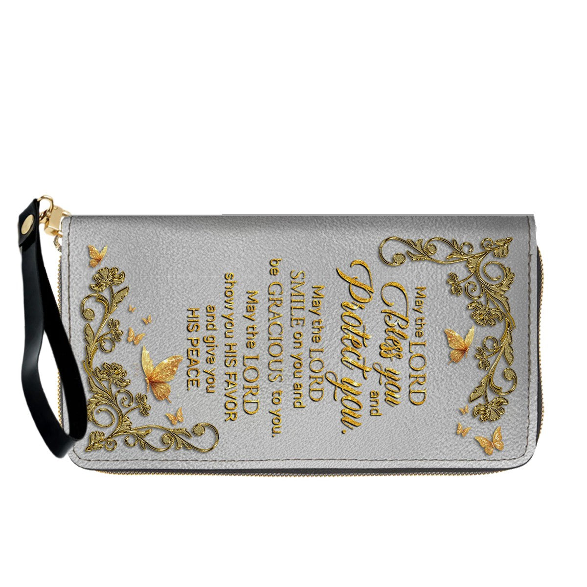 CHRISTIANARTBAG Personalized Leather Handbag & Long Wallet Set – Custom Name & Bible Verse Christian Purse Gift for Women - CAB01030226