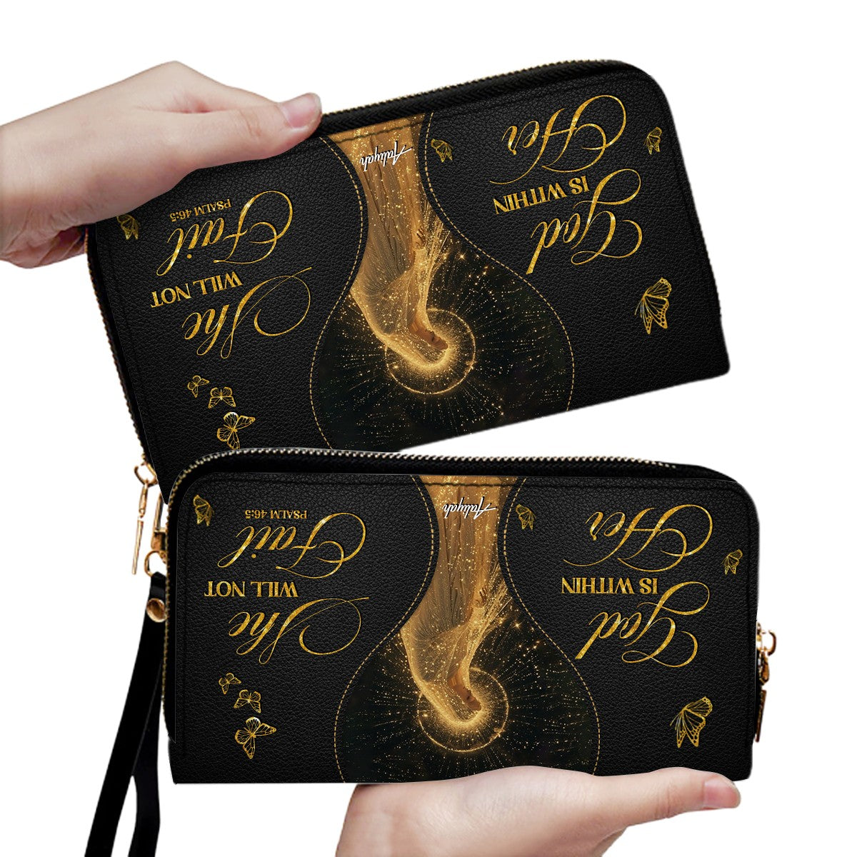 Personalized Christian Leather Handbag & Wallet Set | CHRISTIANARTBAG™ Faith Gift for Women