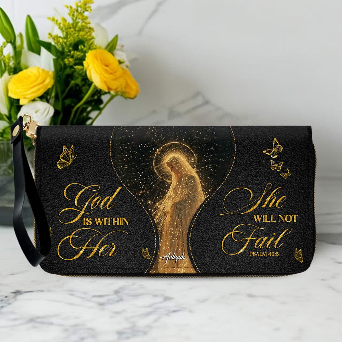 Personalized Christian Leather Handbag & Wallet Set | CHRISTIANARTBAG™ Faith Gift for Women