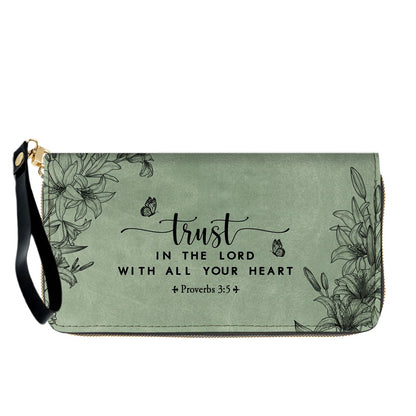 Personalized Leather Handbag & Wallet Set for Women – Custom Name & Bible Verse – Christian Gift | CHRISTIANARTBAG