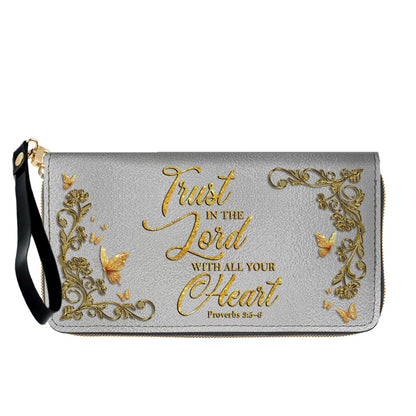 CHRISTIANARTBAG Personalized Leather Handbag & Long Wallet Set – Custom Name & Bible Verse Christian Purse Gift for Women - CAB01030226