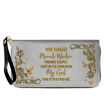 CHRISTIANARTBAG Personalized Leather Handbag & Long Wallet Set – Custom Name & Bible Verse Christian Purse Gift for Women - CAB01030226
