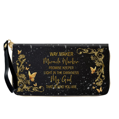 Personalized Christian Leather Handbag & Long Wallet Set | Custom Name & Bible Verse | ChristianArtBag CAB013126