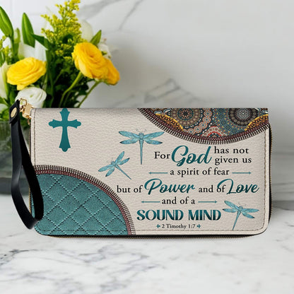 Christianart Designer Handbags, For God Has Not Given Us A Spirit Of Fear 2 Timothy 1 7 Dragonfly Mandala, Personalized Gifts, Gifts for Women. - Christian Art Bag