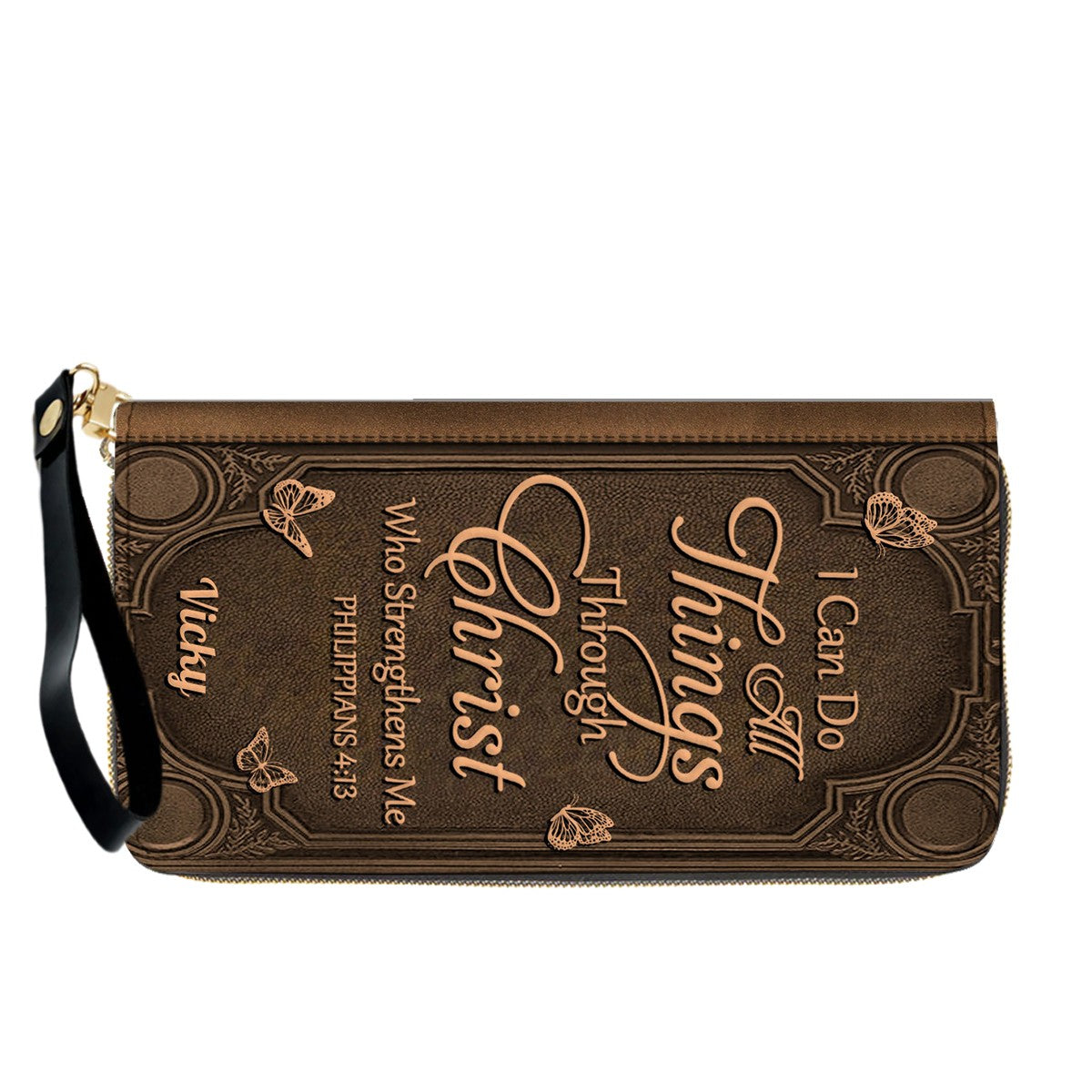 Custom Scripture Leather Tote & Wallet Set | Personalized Faith Gifts by CHRISTIANARTBAG CAB01042026