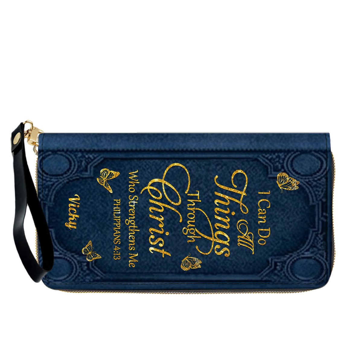 "I Can Do All Things" Inspirational Leather Bag & Wallet Set - Personalized Religious Gift - CHRISTIANARTBAG CAB0142326