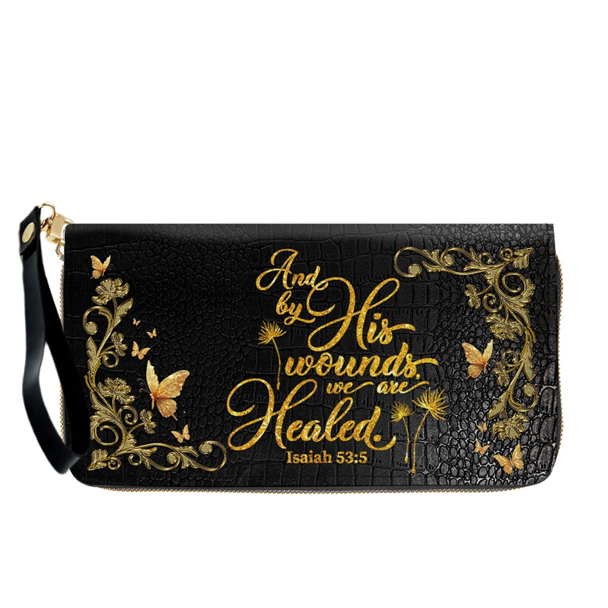 Personalized Leather Handbag with Custom Name & Bible Verse - Personalized Christian Leather Handbag & Wallet Set | CHRISTIANARTBAG™ CAB0141426