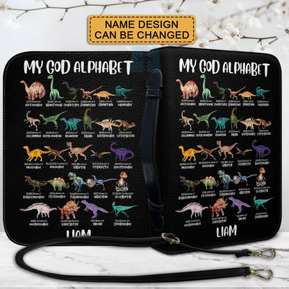 CHRISTIANARTBAG Bible Cover - My GOD Alphabet - Custom Name, Verse, Design - Personalized Bible Cover, CABBBCV01291024.