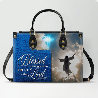 Personalized Leather Handbag for Women – Custom Christian Purse with Bible Verse – CHRISTIANARTBAG