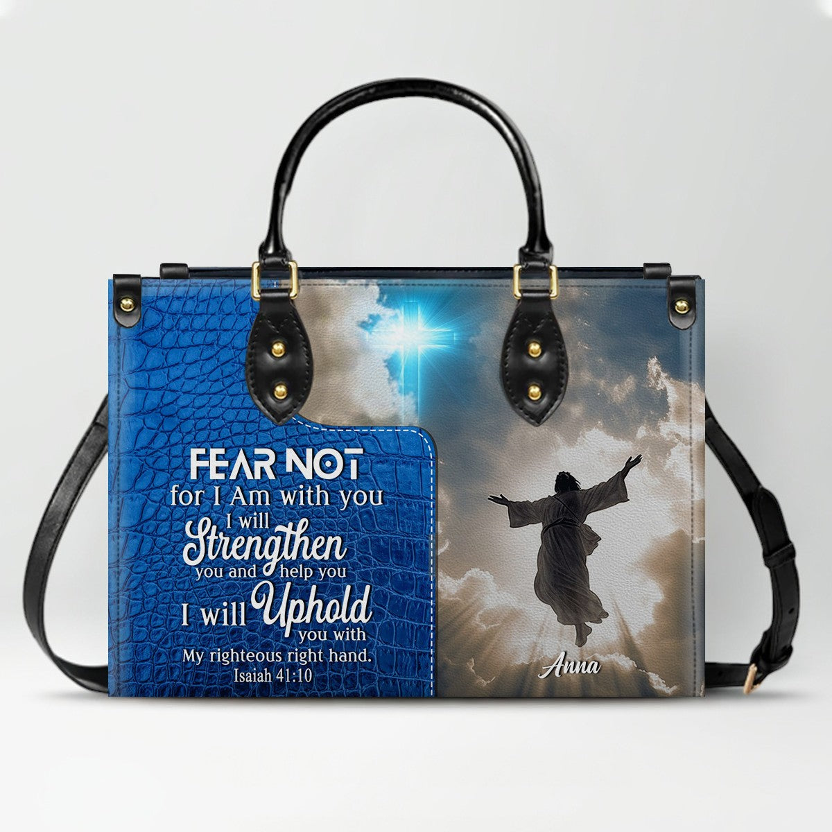 Personalized Leather Handbag for Women – Custom Christian Purse with Bible Verse – CHRISTIANARTBAG