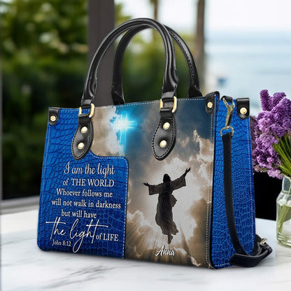 Personalized Leather Handbag for Women – Custom Christian Purse with Bible Verse – CHRISTIANARTBAG