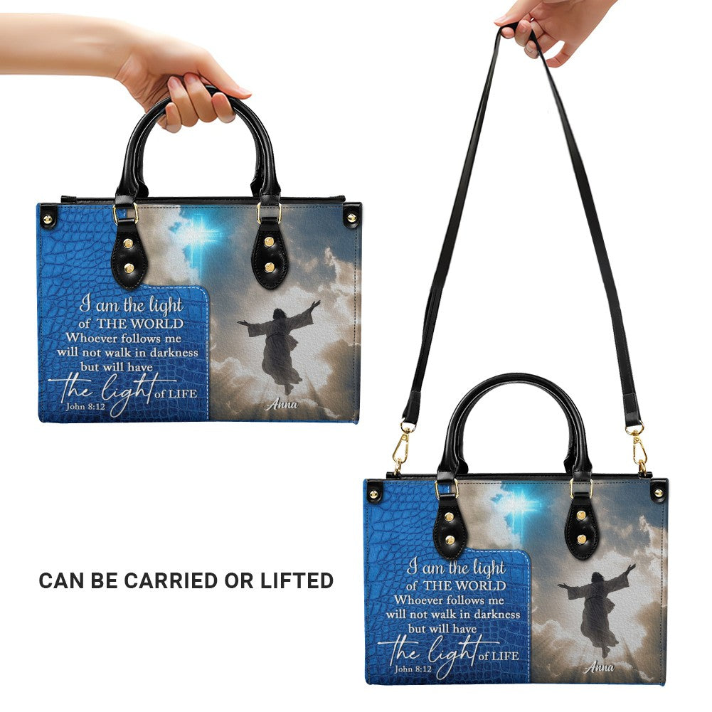 Personalized Leather Handbag for Women – Custom Christian Purse with Bible Verse – CHRISTIANARTBAG