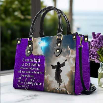 Personalized Leather Handbag for Women – Custom Christian Purse with Bible Verse – CHRISTIANARTBAG