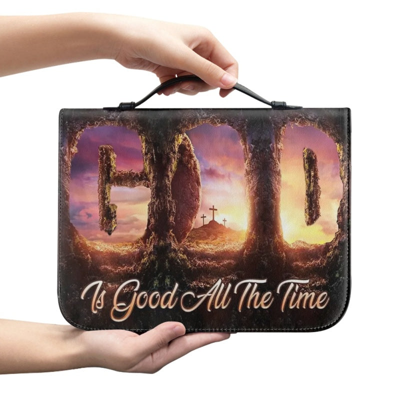 Christianartbag Bible Cover, GOD is GOOD All The Time Bible Cover, Personalized Bible Cover, Butterflt Bible Cover, Christian Gifts, CAB05081123. - Christian Art Bag