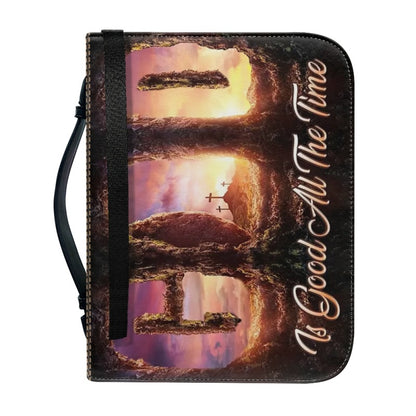 Christianartbag Bible Cover, GOD is GOOD All The Time Bible Cover, Personalized Bible Cover, Butterflt Bible Cover, Christian Gifts, CAB05081123. - Christian Art Bag