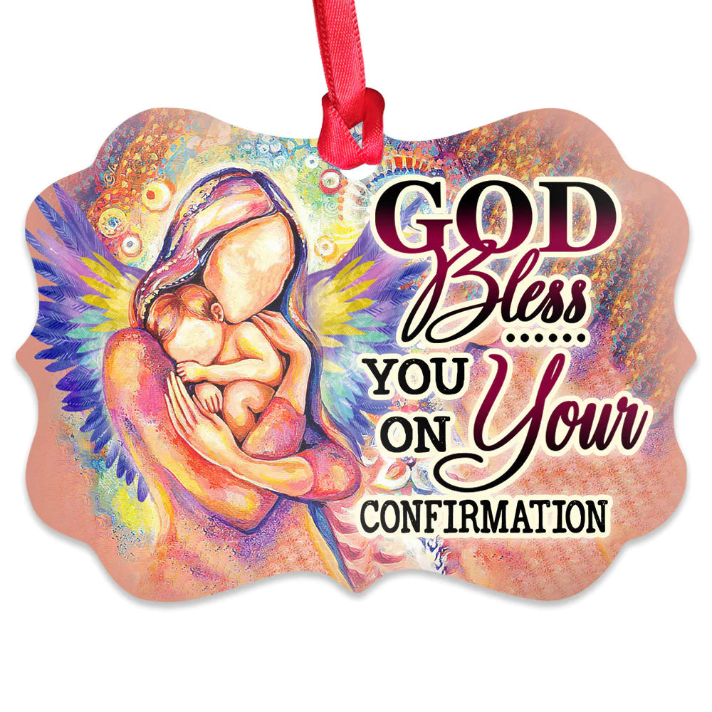 Christianartbag Ornament, God Bless You, Christmas Ornament, Christmas Gift, Personalized Ornament. - Christian Art Bag