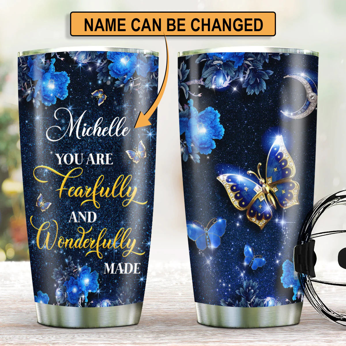 Christianartbag Drinkware, You Are Wonderfully Made, Personalized Mug, Tumbler, Personalized Gift. - Christian Art Bag