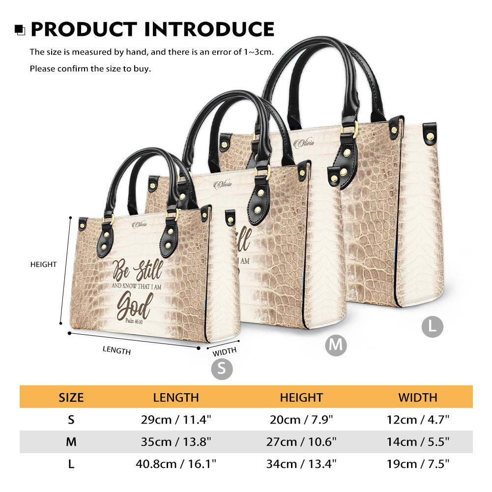 Personalized Christian Leather Handbag & Long Wallet Set – Custom Bible Verse Gift for Women