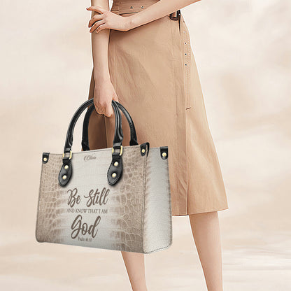 Personalized Christian Leather Handbag by CHRISTIANARTBAG – Custom Bible Verse Albino Alligator Purse, Faith-Inspired Luxury Gift for Women