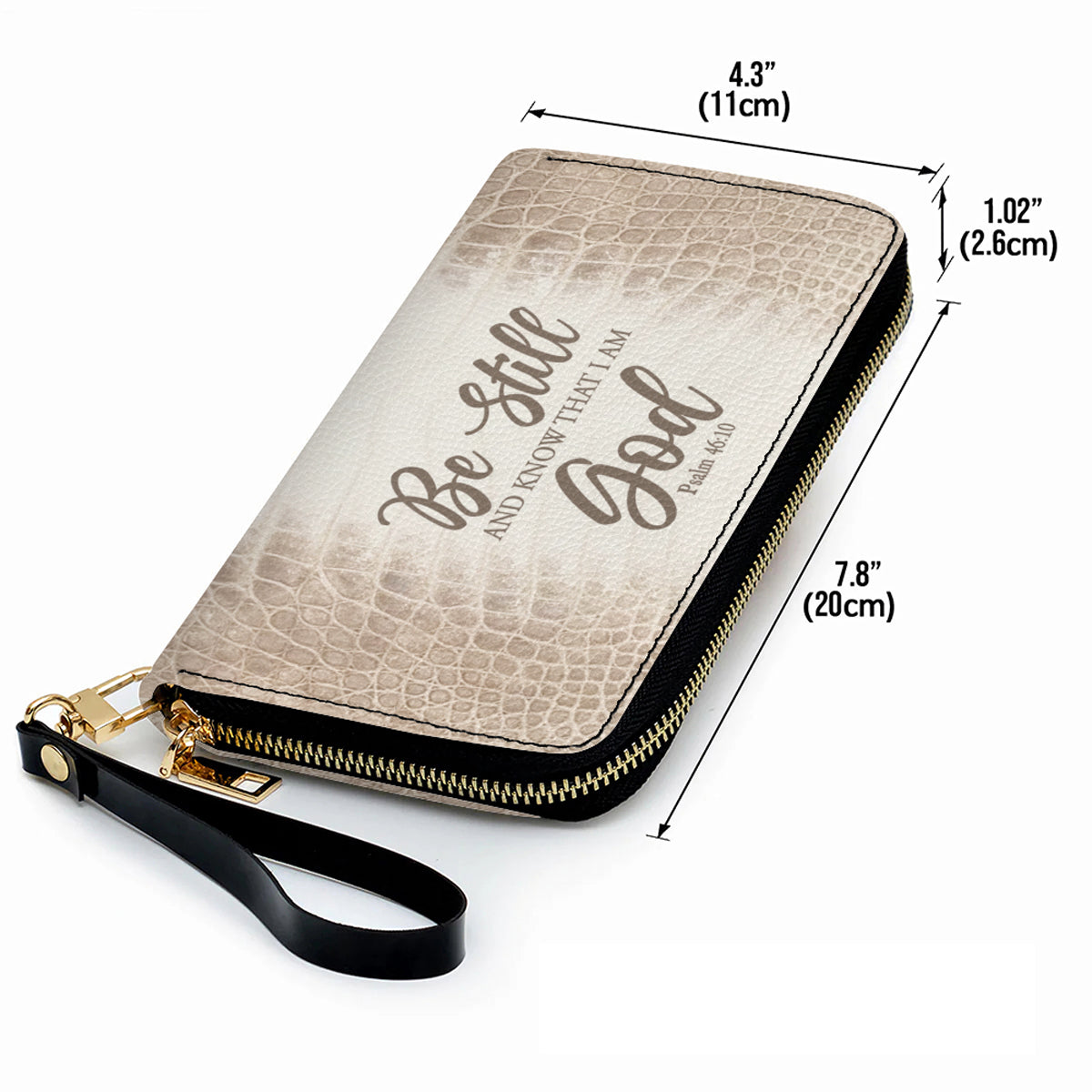 Personalized Christian Leather Handbag & Long Wallet Set – Custom Bible Verse Gift for Women