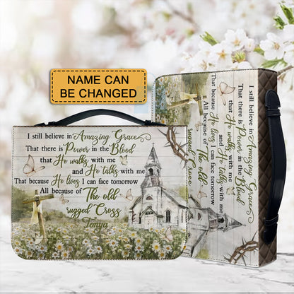 Personalized Bible Cover - I Still Believe in Amazing Grace Bible Cover - Customizable Christian Gift by CHRISTIANARTBAG - CAB08210524.