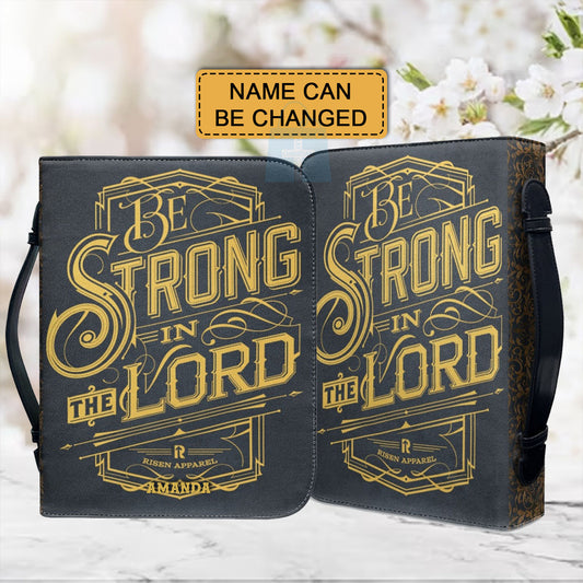 CHRISTIANARTBAG Bible Covers - Be Strong In The Lord Bible-Cover - CABBBCV01080524.