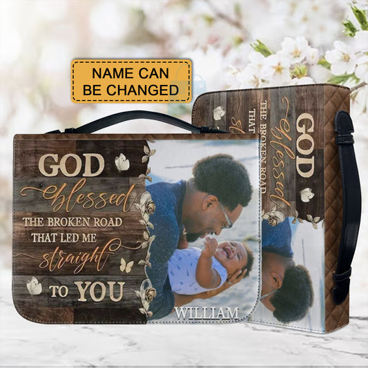 CHRISTIANARTBAG Bible Covers - Custom Name and Photo Bible Cover - GOD Blessed Bible Cover - CABBBCV01310524