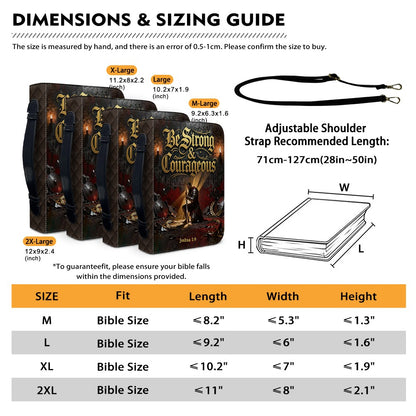 Personalized Bible Cover for Men – Custom Name & Bible Verse | CHRISTIANARTBAG CAB011926