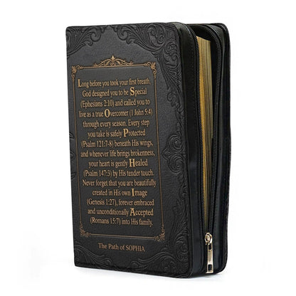 Personalized Name Acrostic Bible Story Cover | Custom Colors & Verses - CHRISTIANARTBAG 01090426