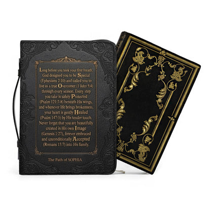 Personalized Name Acrostic Bible Story Cover | Custom Colors & Verses - CHRISTIANARTBAG 01090426