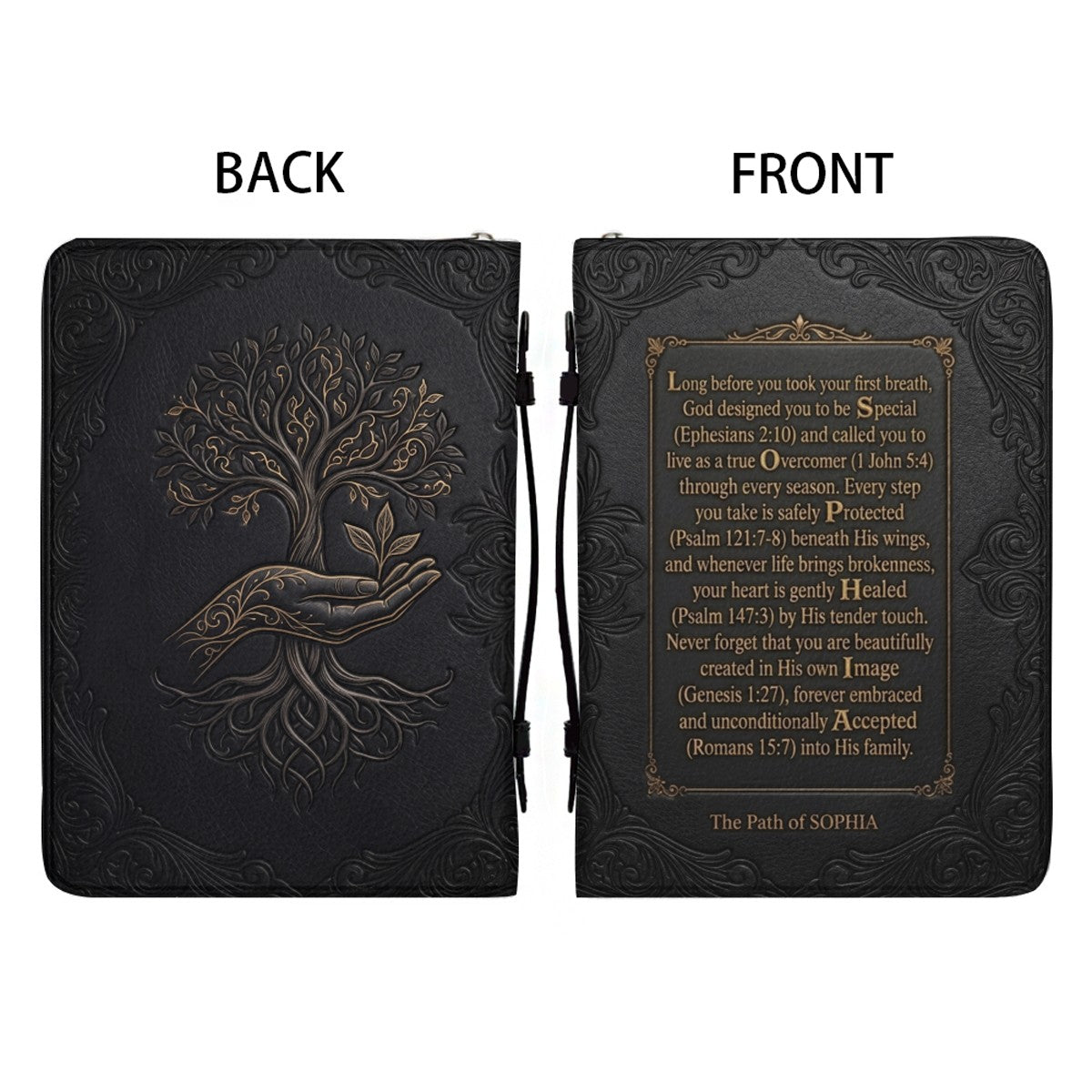 Personalized Name Acrostic Bible Story Cover | Custom Colors & Verses - CHRISTIANARTBAG 01090426