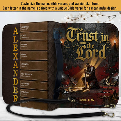 Personalized Bible Cover for Men – Custom Name & Bible Verse | CHRISTIANARTBAG CAB011926