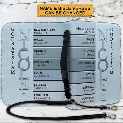 CHRISTIANARTBAG Bible Cover - Uncover the sacred meaning of your name - Personalized Bible Cover, CABBBCV011626