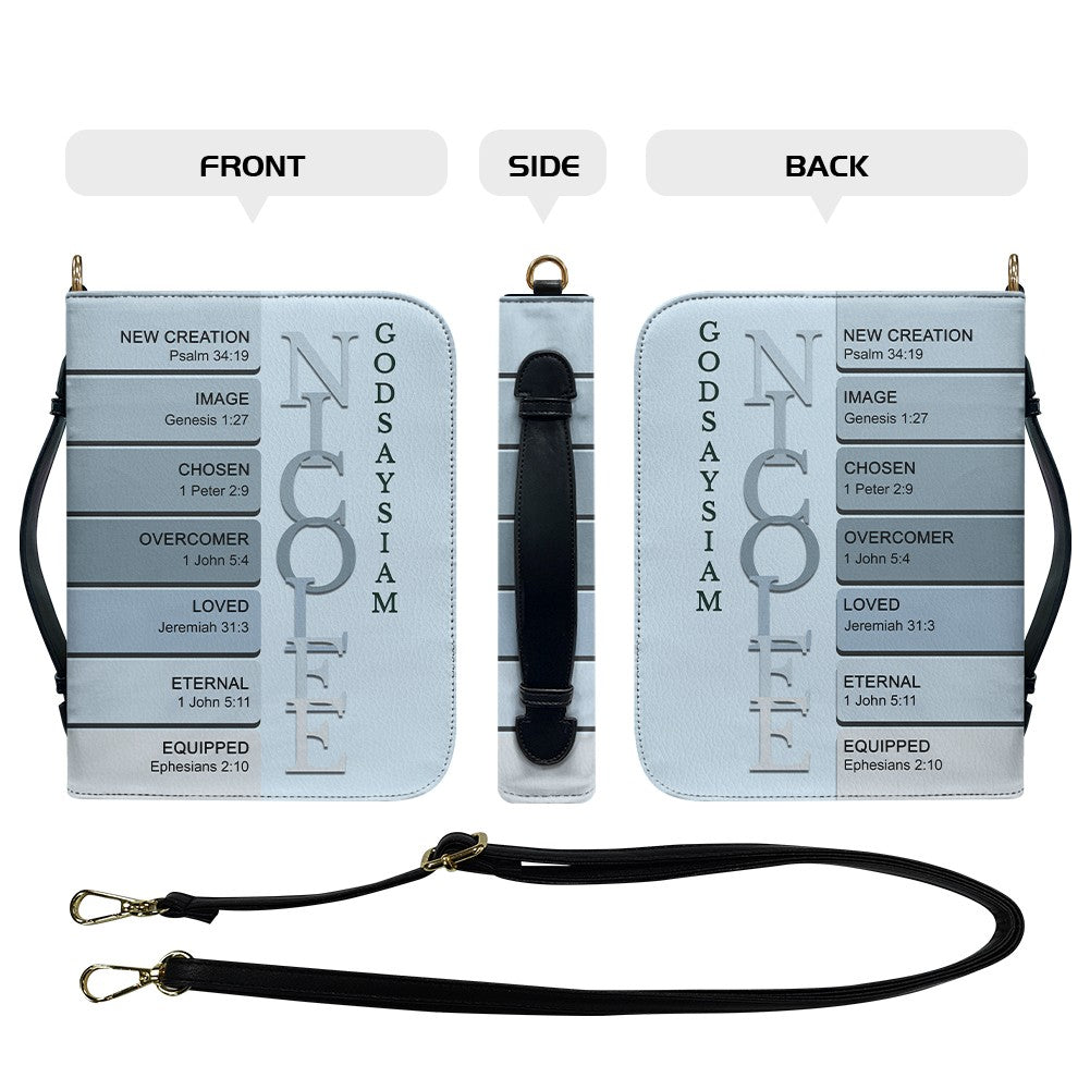 CHRISTIANARTBAG Bible Cover - Uncover the sacred meaning of your name - Personalized Bible Cover, CABBBCV011626