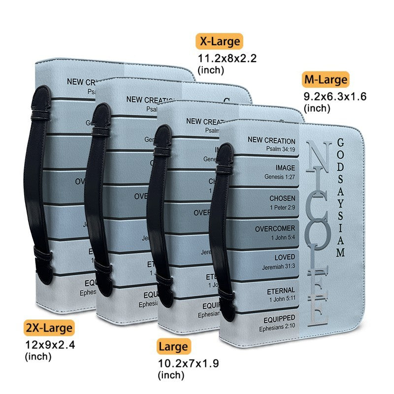 CHRISTIANARTBAG Bible Cover - Uncover the sacred meaning of your name - Personalized Bible Cover, CABBBCV011626