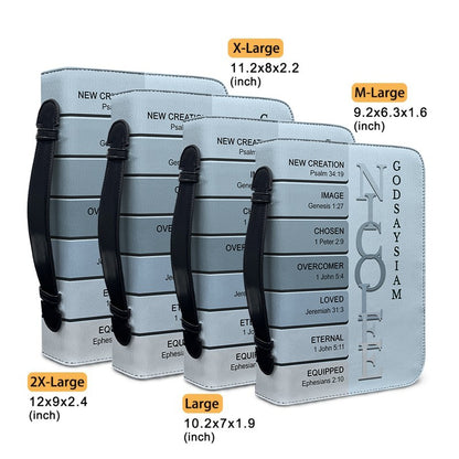 CHRISTIANARTBAG Bible Cover - Uncover the sacred meaning of your name - Personalized Bible Cover, CABBBCV011626